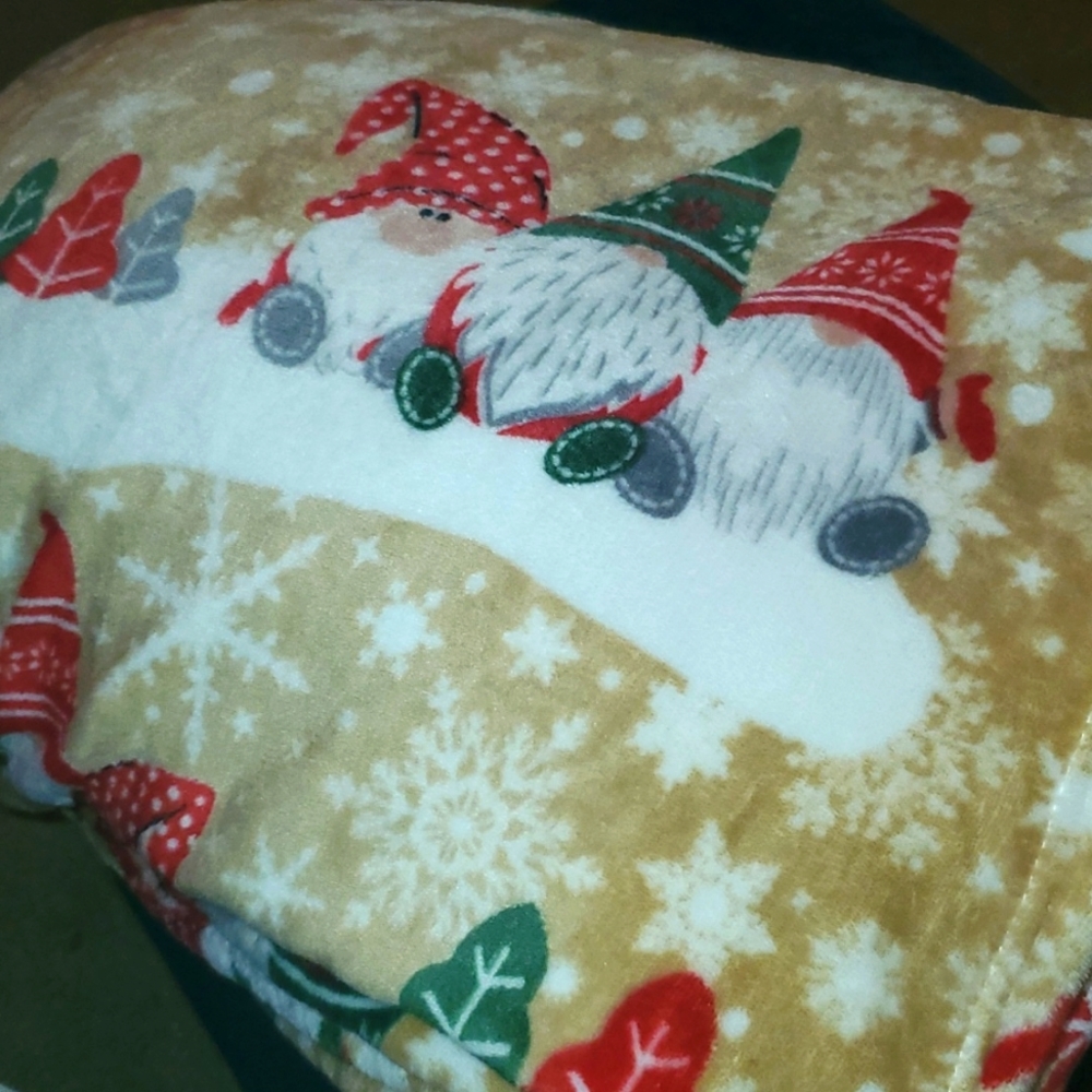 Plush Winter GNOME Throw ! NEW 50x60 ❣️